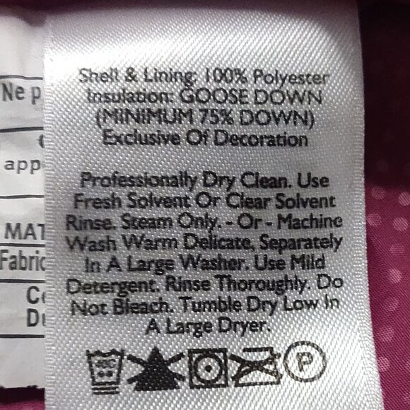 Eddie Bauer Fuchcia Pink Goose Down Vest Women's SMALL - Picture 5 of 5